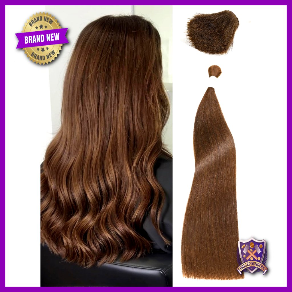 20 Inch 100g Raw Human Hair Extensions, Cuticle Aligned, Color Friendly